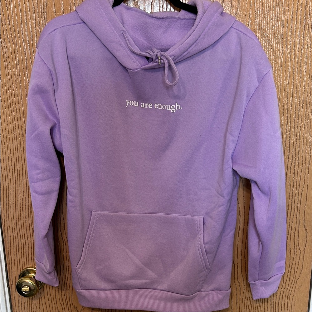 You are Enough/Dear Person Behind me Lavender Hoodie